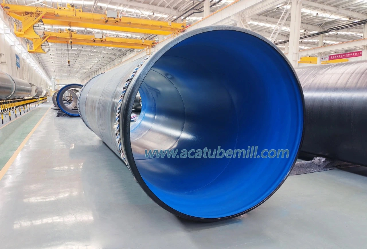 Монтаж антикоррозионной стальной трубопроводной линии TPEP