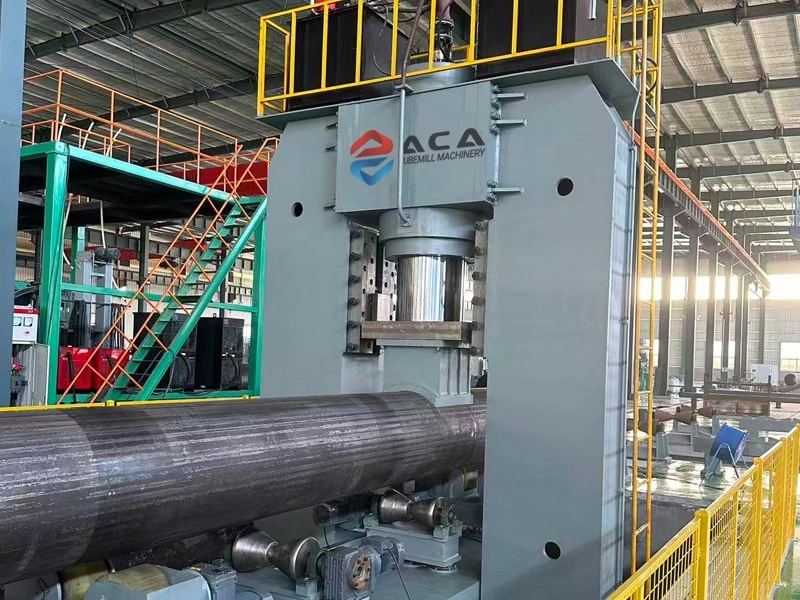 Правильный станок для стальных труб LSAW, SSAW, работающий на объекте пользователя